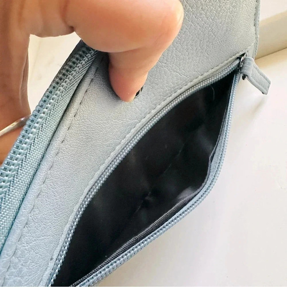 NWT Joe’s Jeans Thistle Blue Large Zip Around Wristlet Wallet - Picture 5 of 7